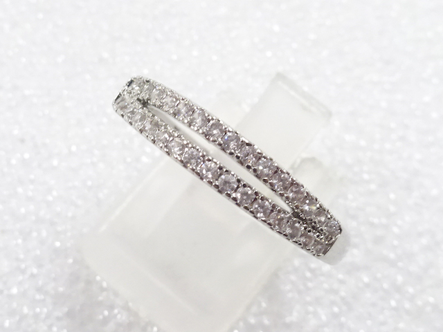 JAPANESE KIMONO / ANTIQUE CRYSTAL RING (SIZE 22)